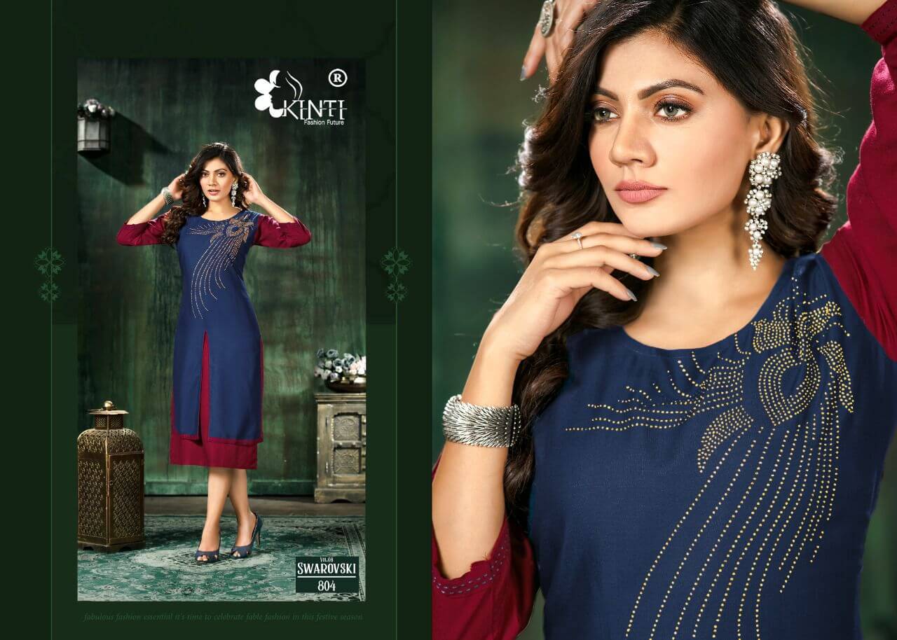 Kinti Swarovski Vol 8 Kurti Catalog In Wholesale Price. Purchase Full Catalog of Kinti Swarovski Vol 8 In Wholesale Price online