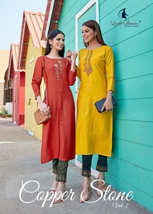 Ladies Flavour Copper Stone Vol 2 Top With Bottom Wholesale Catalog, Buy Full Catalog of Ladies Flavour Copper Stone Vol 2 Top With Bottom At Wholesale Price