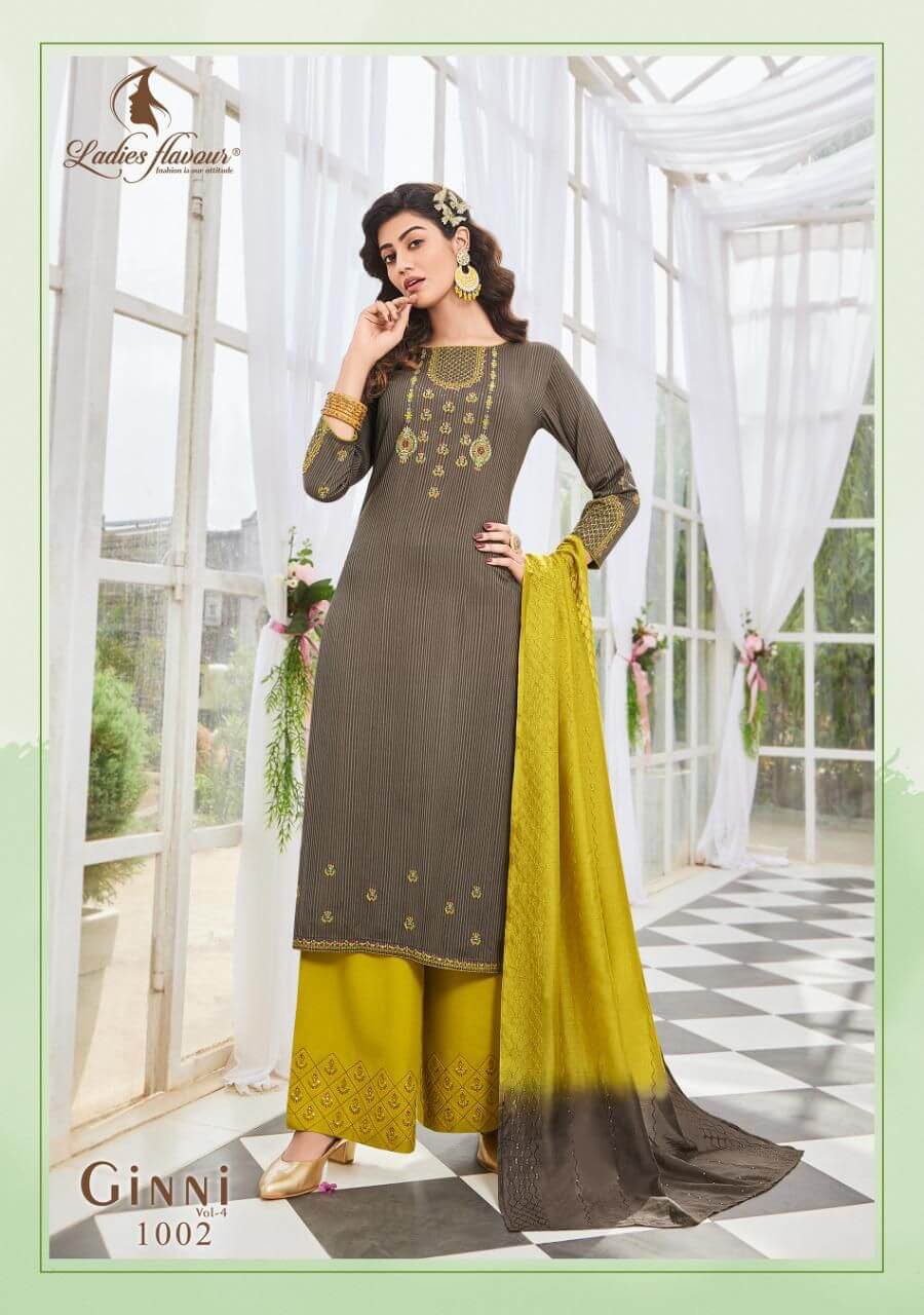 Ladies Flavour Ginni Vol 4 Party Wear Dress Wholesale Catalog. Purchase Full Catalog of Party Wear Dress In Wholesale Price Online