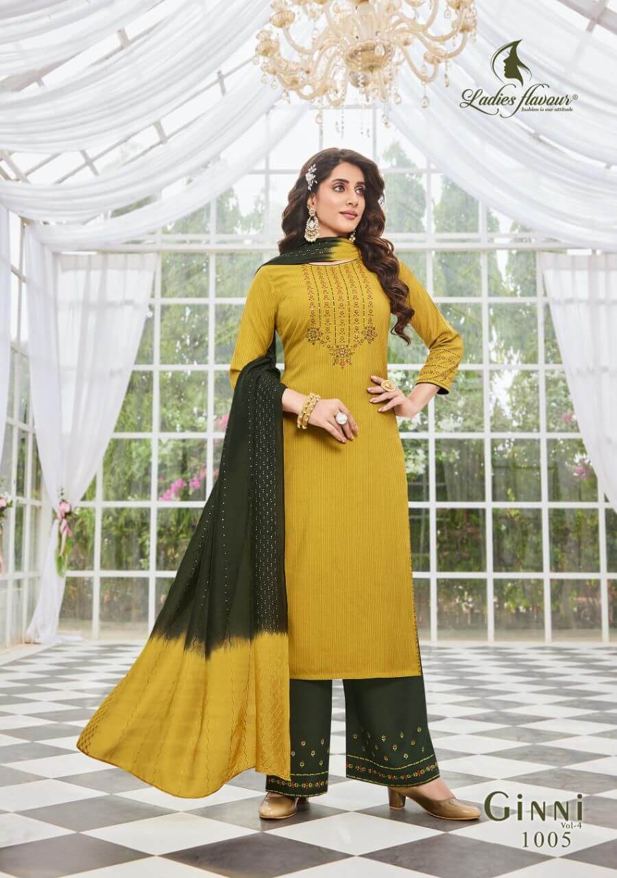 Ladies Flavour Ginni Vol 4 Party Wear Dress Wholesale Catalog. Purchase Full Catalog of Party Wear Dress In Wholesale Price Online