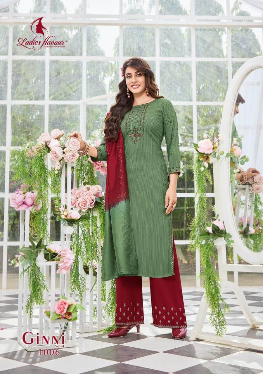 Ladies Flavour Ginni Vol 4 Party Wear Dress Wholesale Catalog. Purchase Full Catalog of Party Wear Dress In Wholesale Price Online