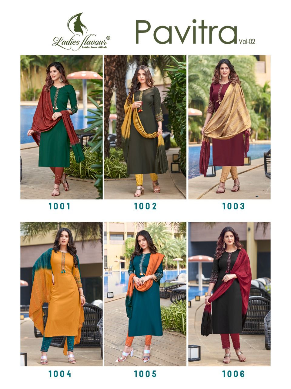 Ladies Flavour Pavitra 2 Kurti Bottom Dupatta Wholesale Catalog, Buy Full Catalog of Ladies Flavour Pavitra 2 Kurti Bottom Dupatta At Wholesale Price