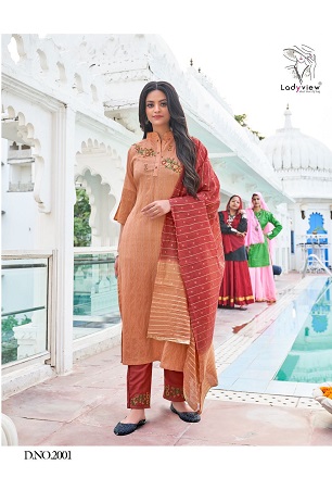Ladyview Sundra 2 Top Bottom Dupatta Wholesale Catalog, Buy Full Catalog of Ladyview Sundra 2 Top Bottom Dupatta At Wholesale Price