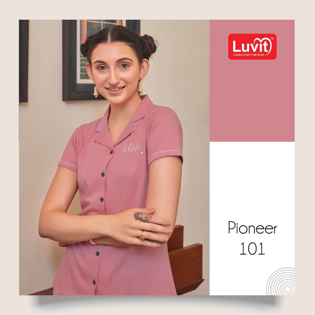 Luvit Pioneer Collar Night Suit Catalog In Wholesale Price. Purchase Full Catalog of Luvit Pioneer In wholesale Price Online
