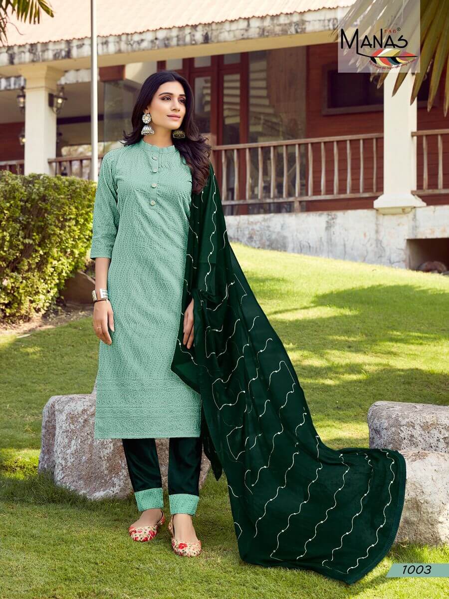Manas Bombay Schiffli Chinon Readymade Dress Wholesale Catalog, Buy Full Catalog of Manas Bombay Schiffli Chinon Readymade Dress At Wholesale Price
