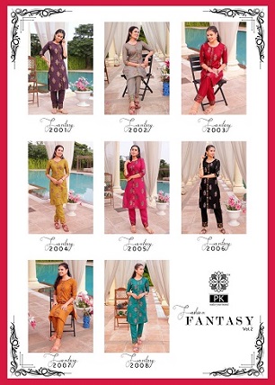 PK Fantasy Vol 2 Cotton Print Top With Bottom Wholesale Catalog Buy Full Catalog of PK Fantasy Vol 2 Cotton Print Top With Bottom At Wholesale Price