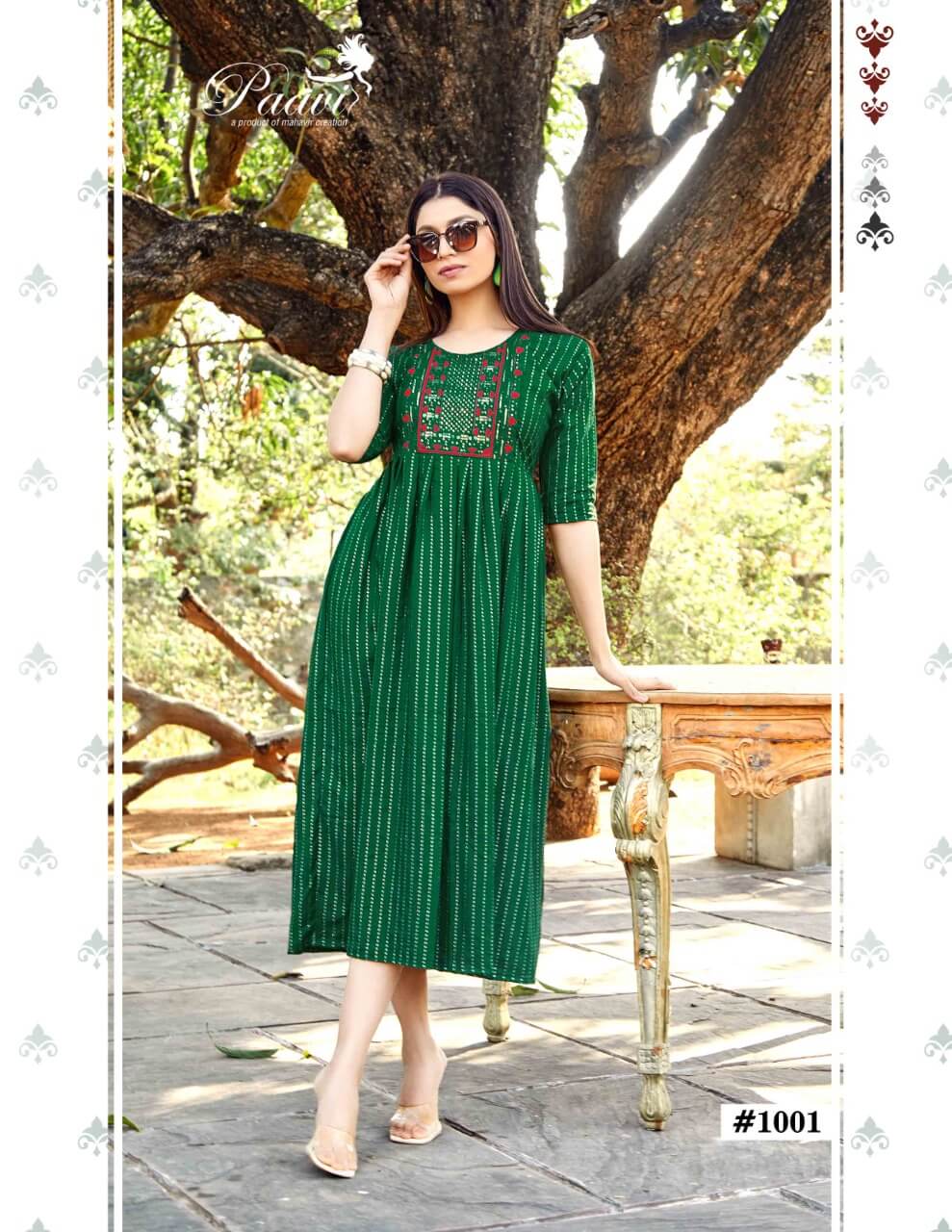 Paavi Zuri Anarkali Kurti Wholesale Catalog. Purchase Full Catalog of Anarkali Kurti In Wholesale Price Online