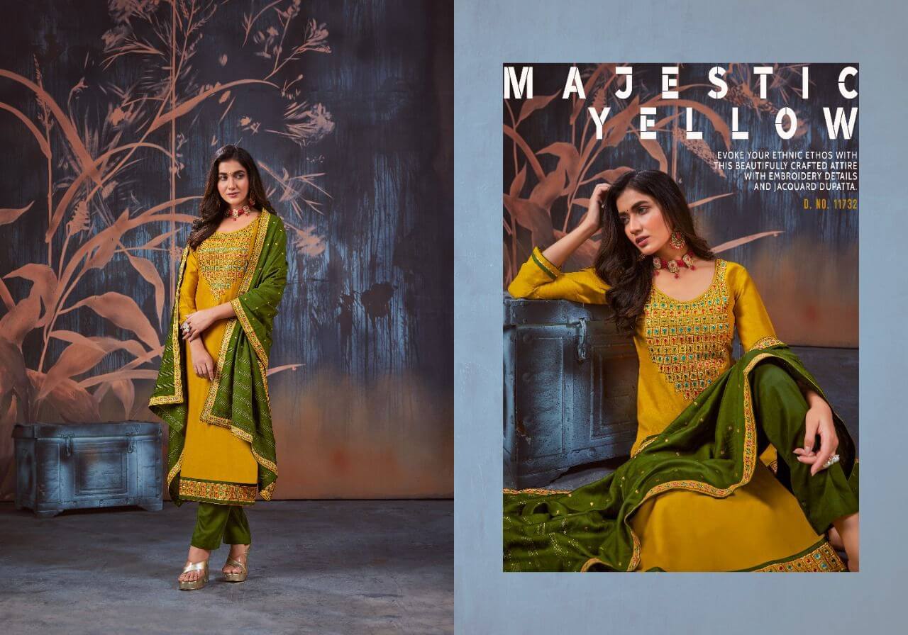 Panch Ratna Mahek Vol 2 Silk Embroidered Dress Material Wholesaler Catalog, Buy Full Catalog of Panch Ratna Mahek Vol 2 Silk Embroidered Dress Material At Wholesale Price