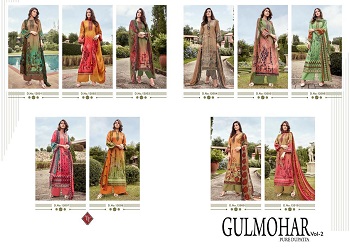 Pashmina Gulmohar Unstitched Dress Material Wholesale Catalogue