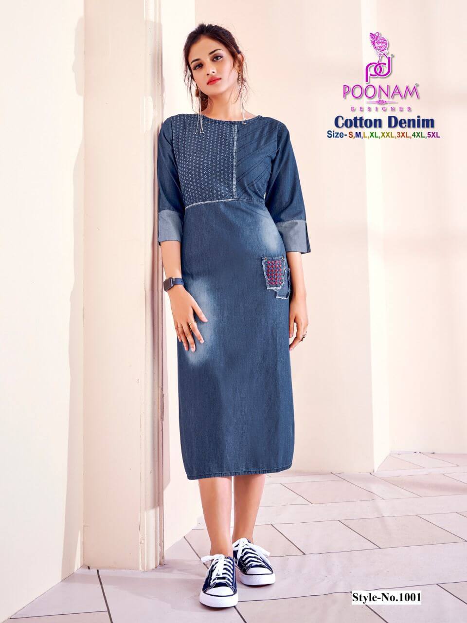 Tips And Tops Blue Vol 2 Western Designs Denim Kurti Collection Online  Supplier