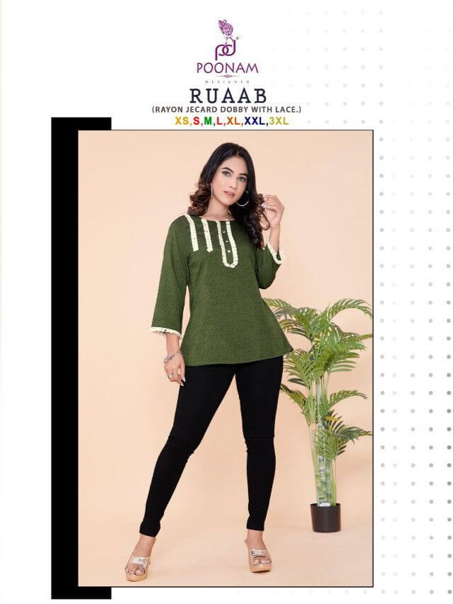 Poonam Designer Ruaab Short Tops Catalog In Wholesale Price. Purchase Full Catalog of Poonam Designer Ruaab In Wholesale Price Online