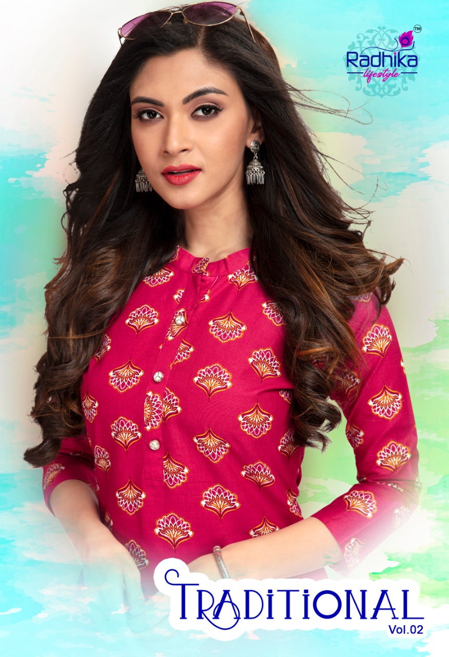 Radhika Traditional Vol 2 Formal Wear Kurti Catalog In Wholesale Price 1