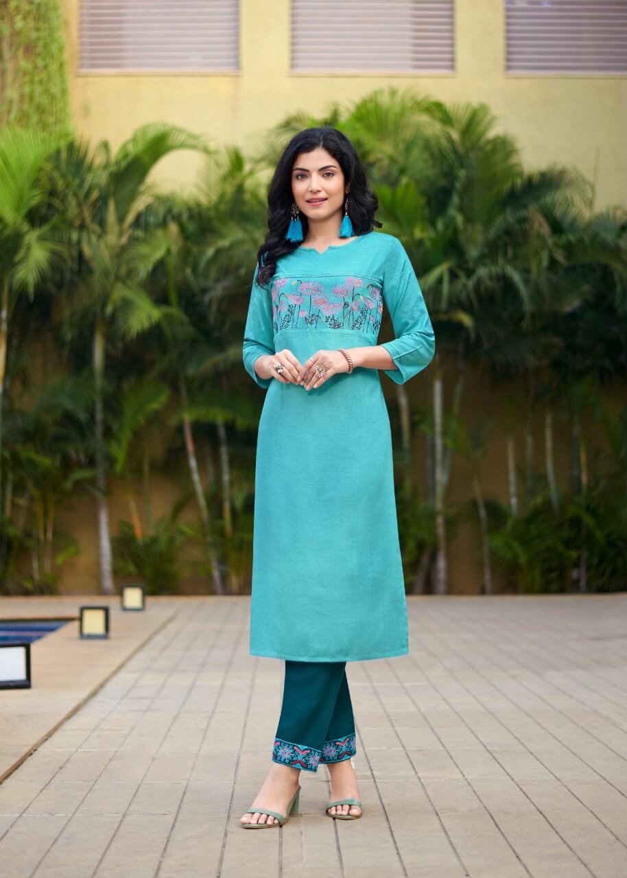 Rangjyot Jasmin Kurtis With Pant Wholesale Catalog. Purchase Full Catalog of Kurtis With Pant In Wholesale Price Online
