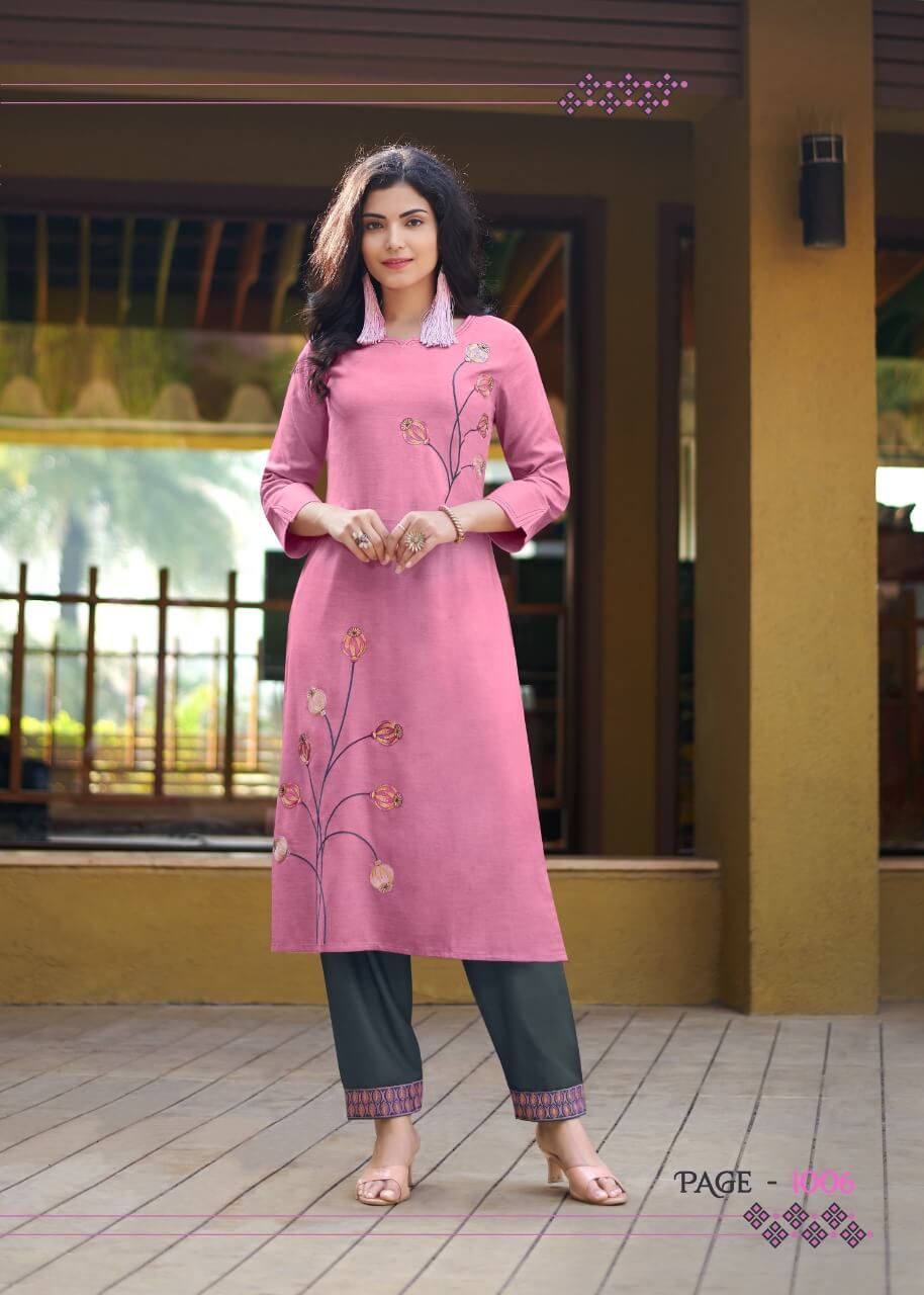 Rangjyot Jasmin Kurtis With Pant Wholesale Catalog. Purchase Full Catalog of Kurtis With Pant In Wholesale Price Online