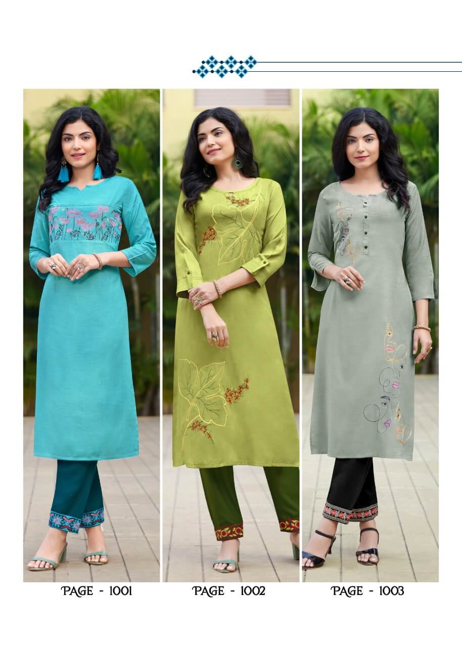 Rangjyot Jasmin Kurtis With Pant Wholesale Catalog. Purchase Full Catalog of Kurtis With Pant In Wholesale Price Online