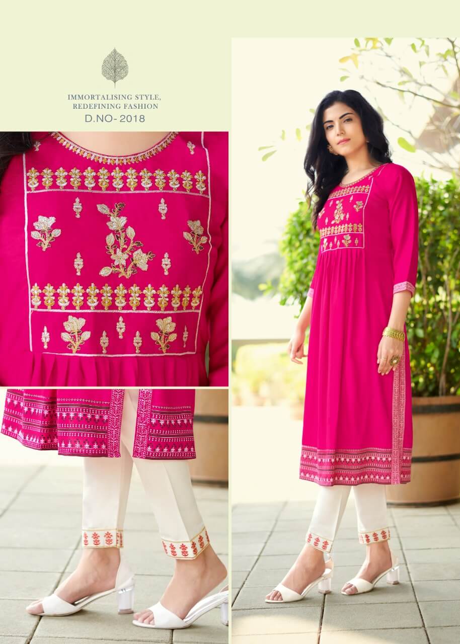 Rangjyot Maria Vol 3 Rayon Kurtis With Pant Wholesale Catalog, Buy Full Catalog of Rangjyot Maria Vol 3 Rayon Kurtis With Pant At Wholesale Price