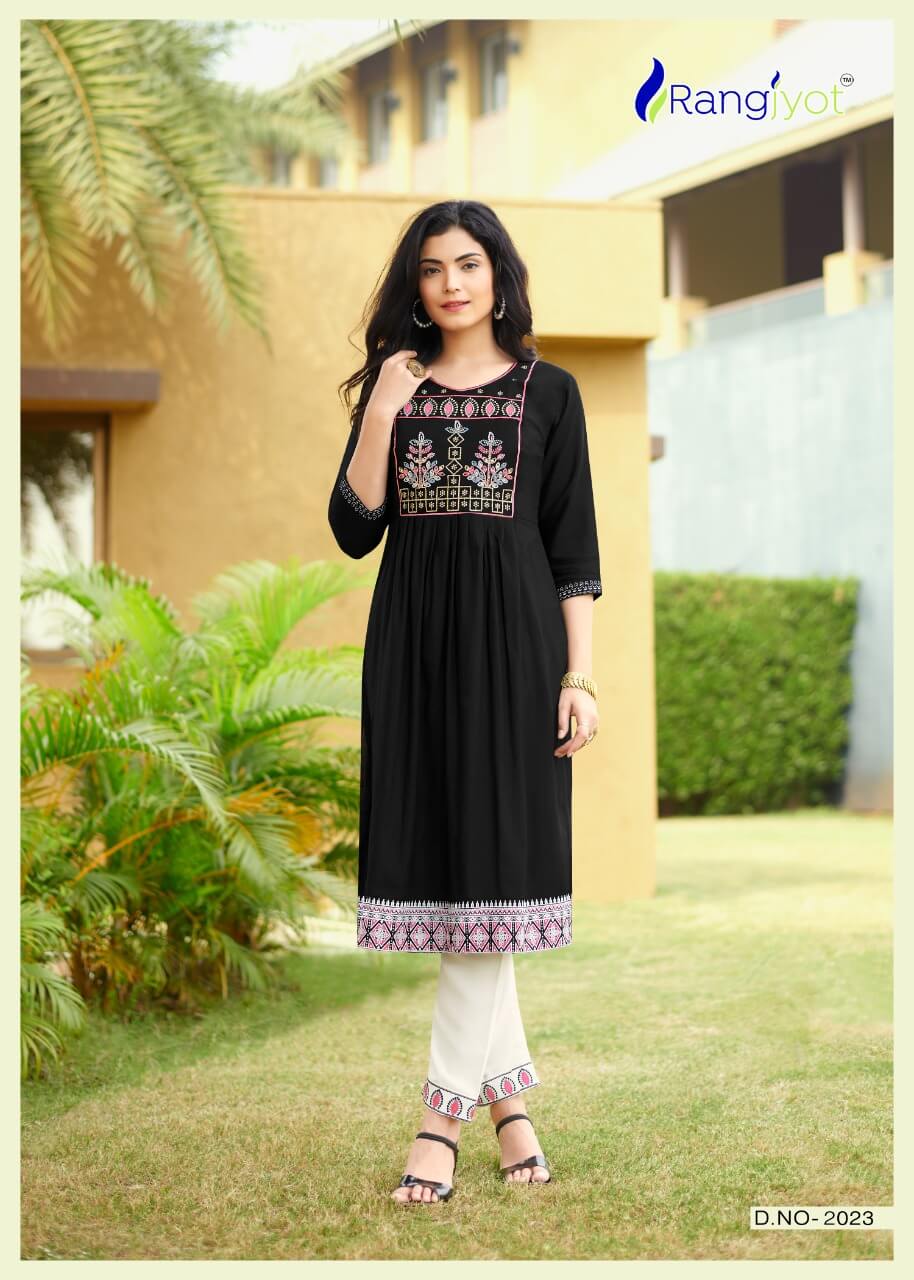 Rangjyot Maria Vol 3 Rayon Kurtis With Pant Wholesale Catalog, Buy Full Catalog of Rangjyot Maria Vol 3 Rayon Kurtis With Pant At Wholesale Price