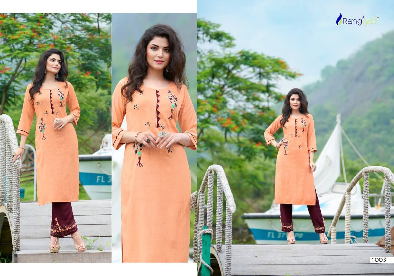 Rangjyot Riddhi Vol 1 Kurti With Bottom Catalog In Wholesale Price. Purchase Full Catalog of Rangjyot Riddhi Vol 1 In wholesale Price Online