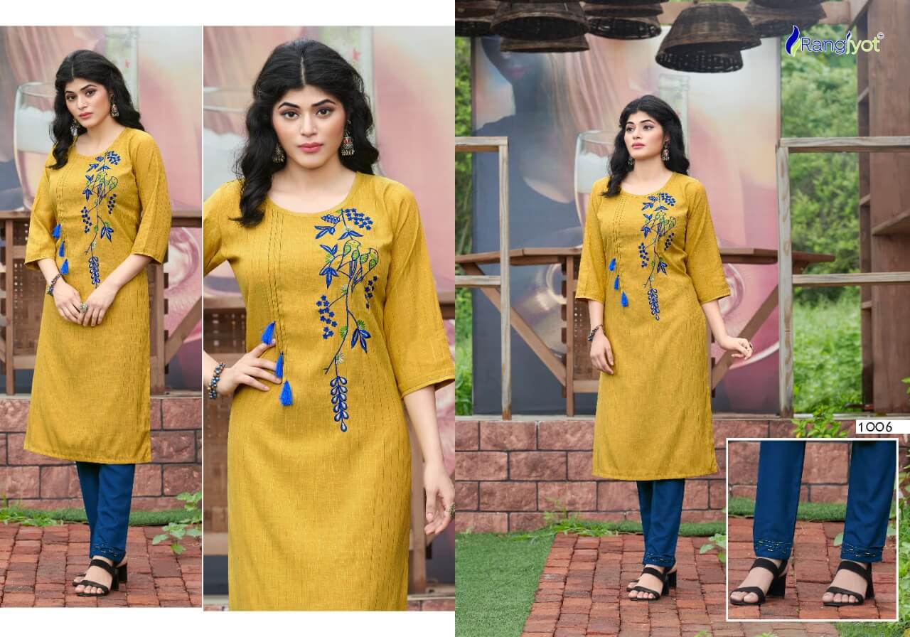 Rangjyot Riddhi Vol 1 Kurti With Bottom Catalog In Wholesale Price. Purchase Full Catalog of Rangjyot Riddhi Vol 1 In wholesale Price Online