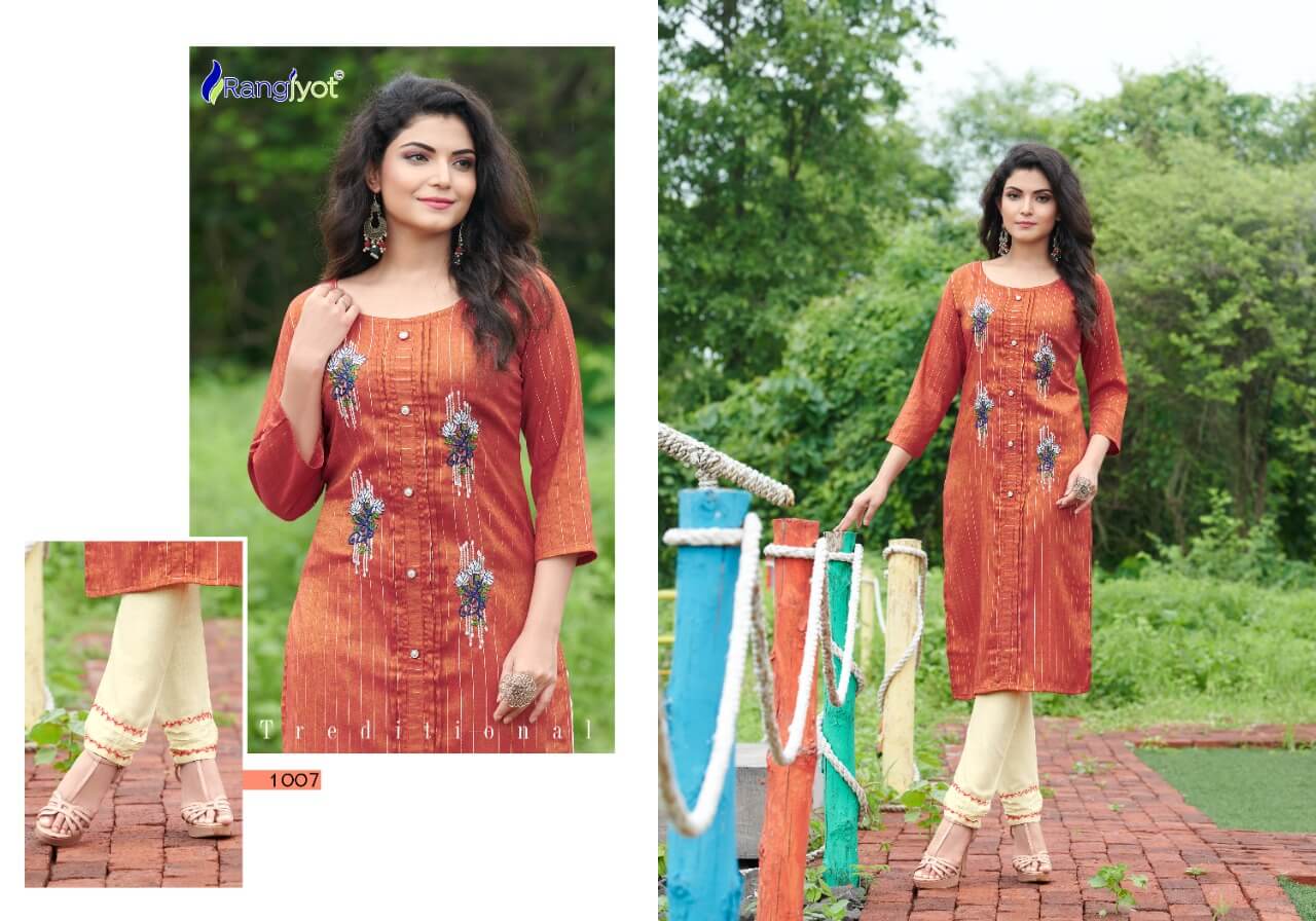 Rangjyot Riddhi Vol 1 Kurti With Bottom Catalog In Wholesale Price. Purchase Full Catalog of Rangjyot Riddhi Vol 1 In wholesale Price Online