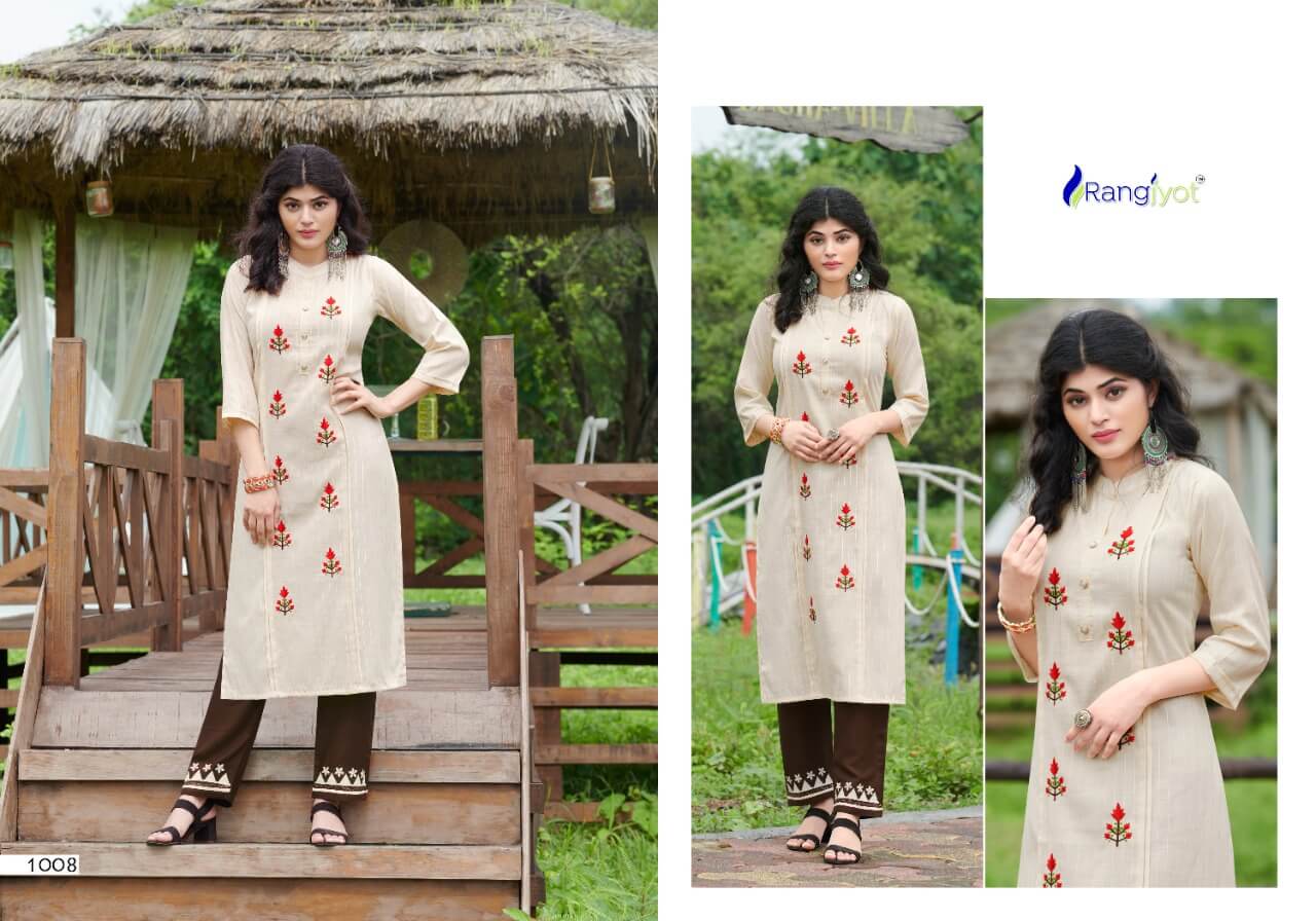 Rangjyot Riddhi Vol 1 Kurti With Bottom Catalog In Wholesale Price. Purchase Full Catalog of Rangjyot Riddhi Vol 1 In wholesale Price Online