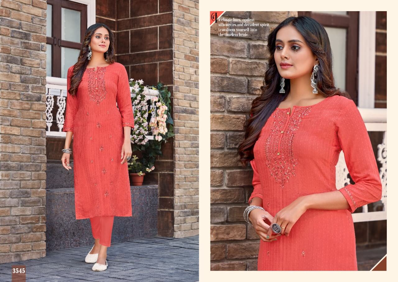Rangoon Orange Cotton Embroidered Kurti Wholesale Catalog, Buy Full Catalog of Rangoon Orange Cotton Embroidered Kurti At Wholesale Price