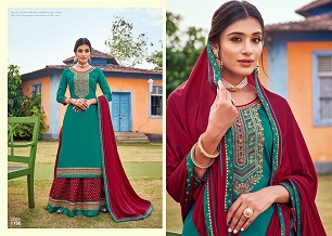 Rangoon Sukanya Kurta Bottom Dupatta Wholesale Catalog, Buy Full Catalog of Rangoon Sukanya Kurta Bottom Dupatta At Wholesale Price