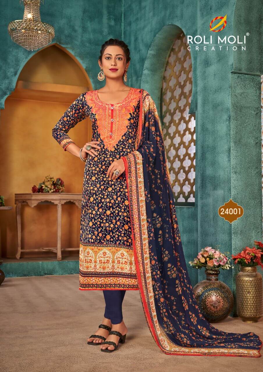 Roli Moli Zaara Cotton Dress Material Catalog In Wholesale Price