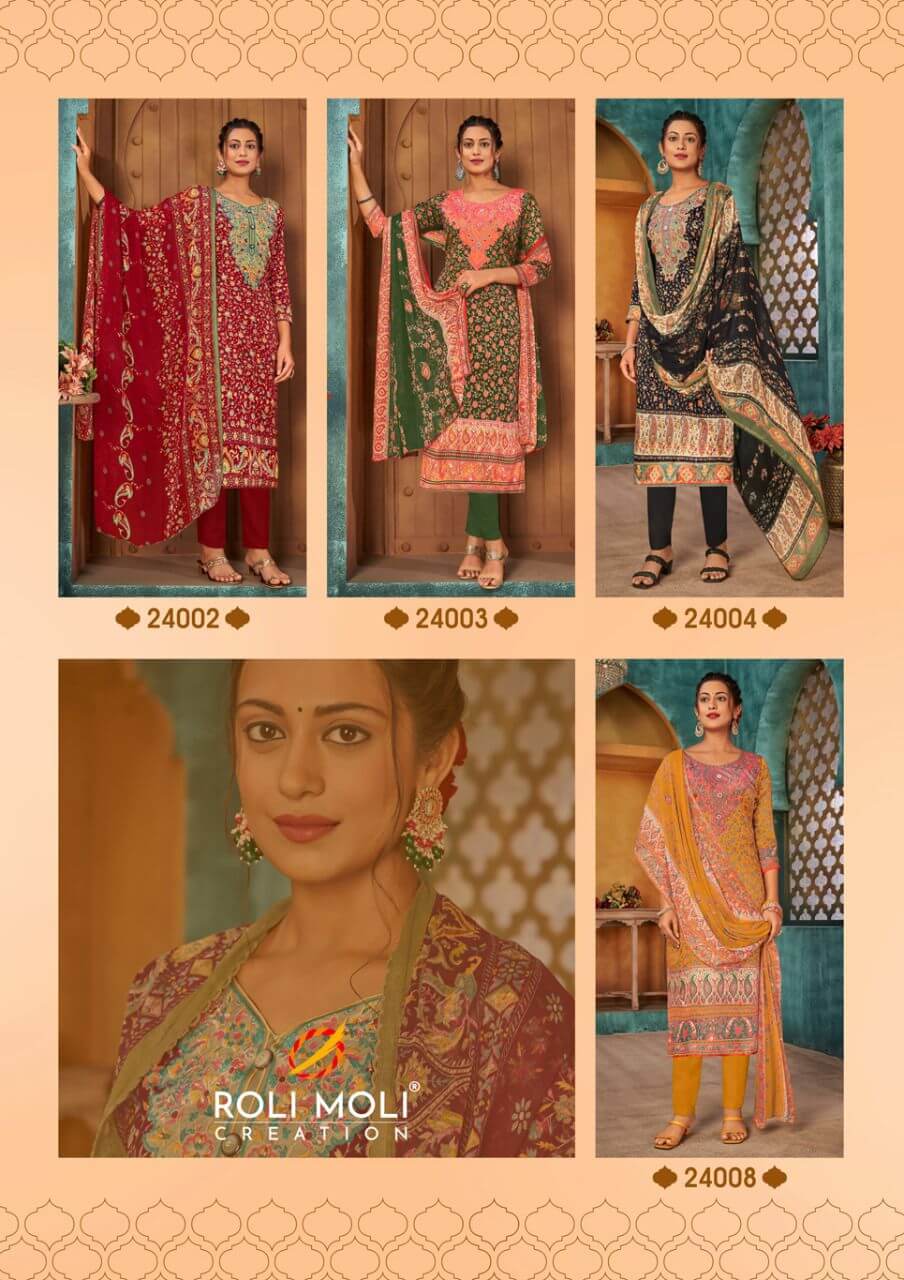 Roli Moli Zaara Cotton Dress Material Catalog In Wholesale Price. Purchase Full Catalog of Roli Moli Zaara In Wholesale Price Online