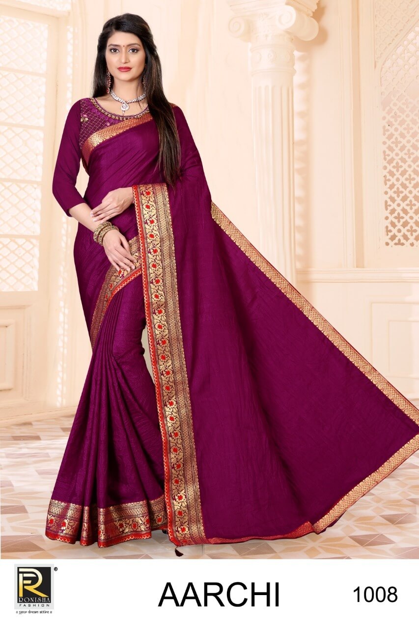 Ronisa Aarchi Silk Sarees Catalog In Wholesale Price. Purchse full Catalog In Wholesale Price Online