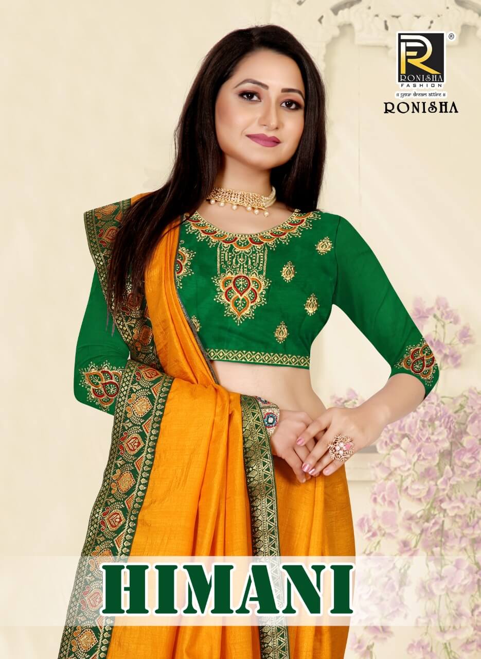 Ronisha Himani Silk Sarees Catalog In Wholesale Price