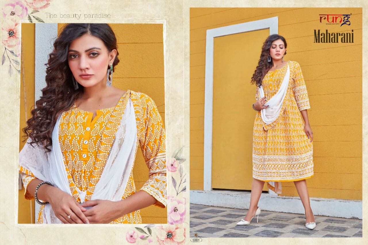 Rung Maharani Kurti With Dupatta Catalog In Wholesale Price. Purchase Full catalog of Rung Maharani In Wholesale Price Online