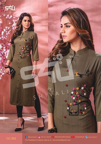 2717 BY M AND M COTTON FULL STICHED KURTIS WHOLESALE 2 PCS