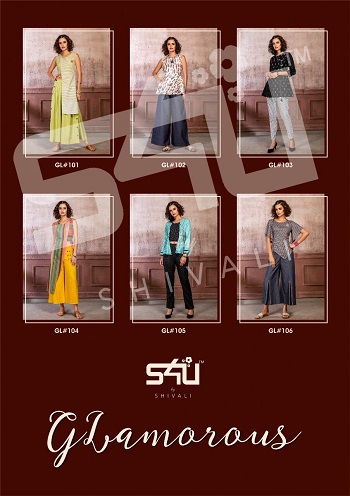 s4u shivali glamorous top and bottom wholesale kurti catalogue