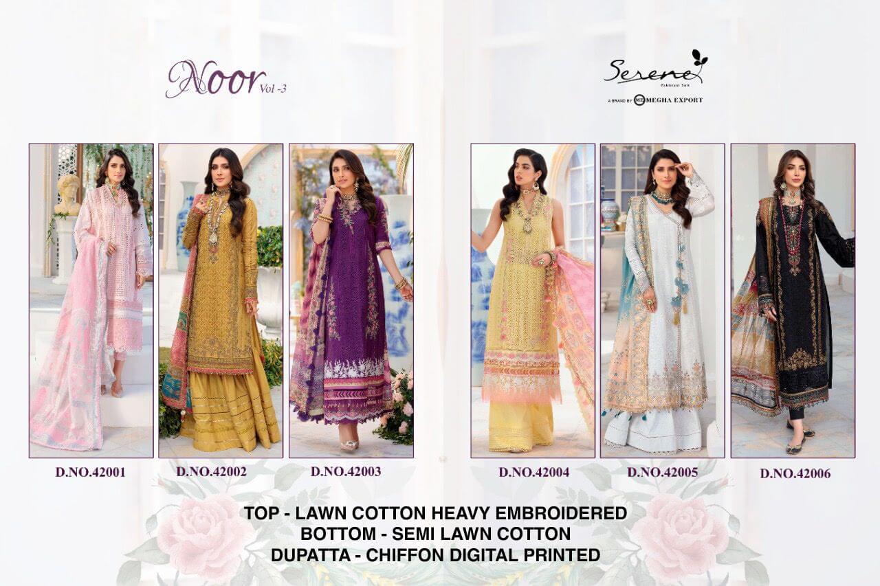 Serene Noor Vol 3 Cotton Dress Material Catalog In Wholesale Price. Purchase Full Catalog of Serene Noor Vol 3 In Wholesale Price Online