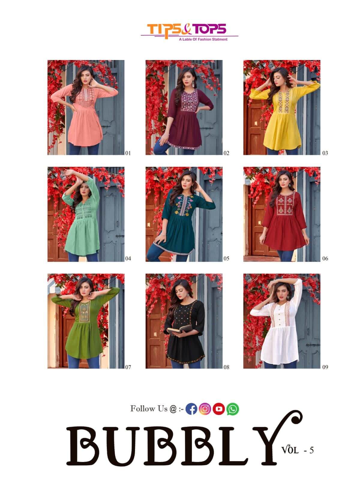 Tips And Tops Bubbly Vol 5 Western Sort Top Catalog In Wholesale Price. Purchase Full Catalog of Tips And Tops Bubbly Vol 5 In Wholesale Price Online