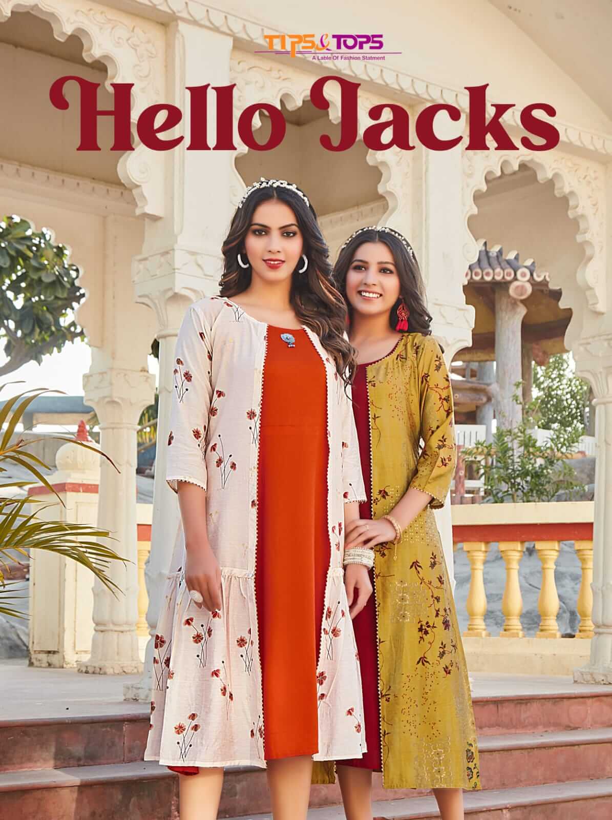 Tips And Tops Hello Jacks Kurti With Jacket Wholesale Catalog. Purchase Full Catalog of Kurti With Jacket In Wholesale Price Online
