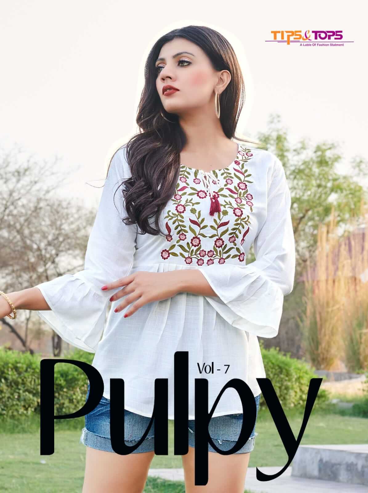 Tips And Tops Pulpy Vol 7 Western Top Wholesale Catalog. Purchase Full Catalog of Ladies Western Tops In Wholesale Price Online