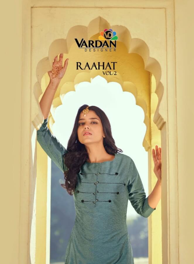 Vardan Raahat Vol 2 Kurti With Pant Wholesale Catalog. Purchase Full Catalog of Kurti With Pant Wholesale Price Online