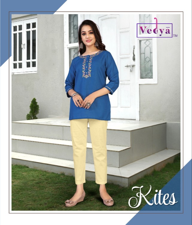 Vedya Kites Tunics Top Wholesale Catalog. Purchase Full Catalog of Tunics Top In Wholesale Price Online
