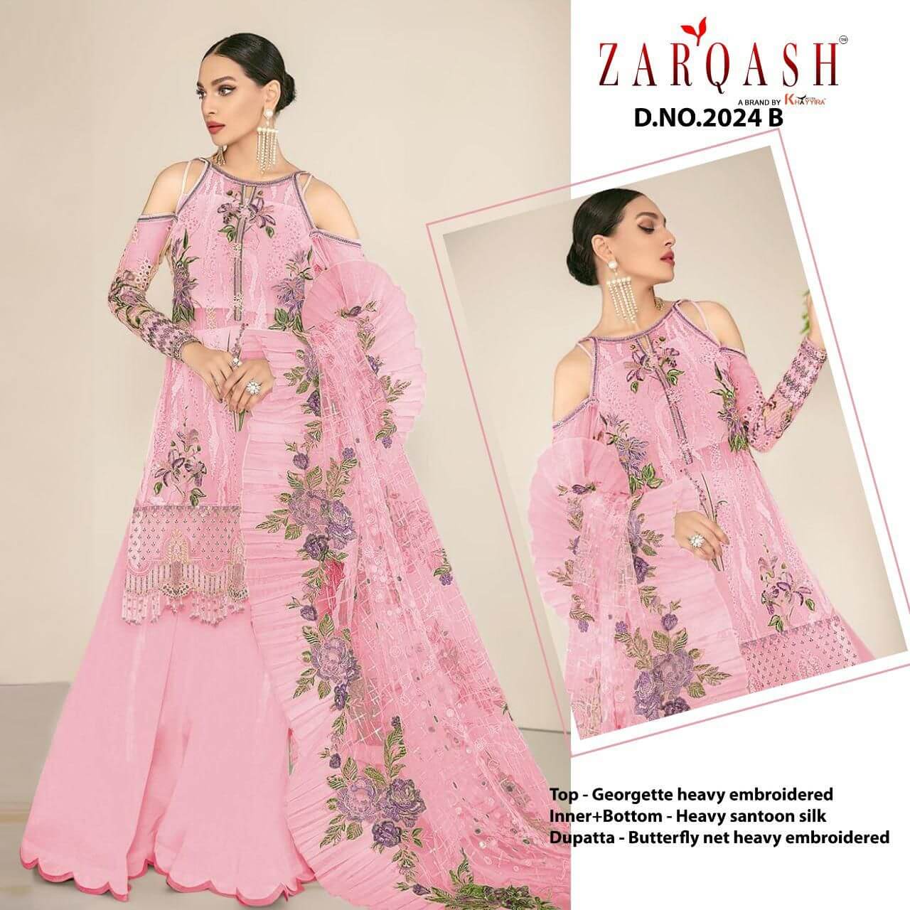 Zarqash Jihan Georgette Dress Materials Wholesale Catalog, Buy Full Catalog of Zarqash Jihan Georgette Dress Materials At Wholesale Price