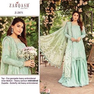 Zarqash Sateen Maria B Dress Material wholesale catalog