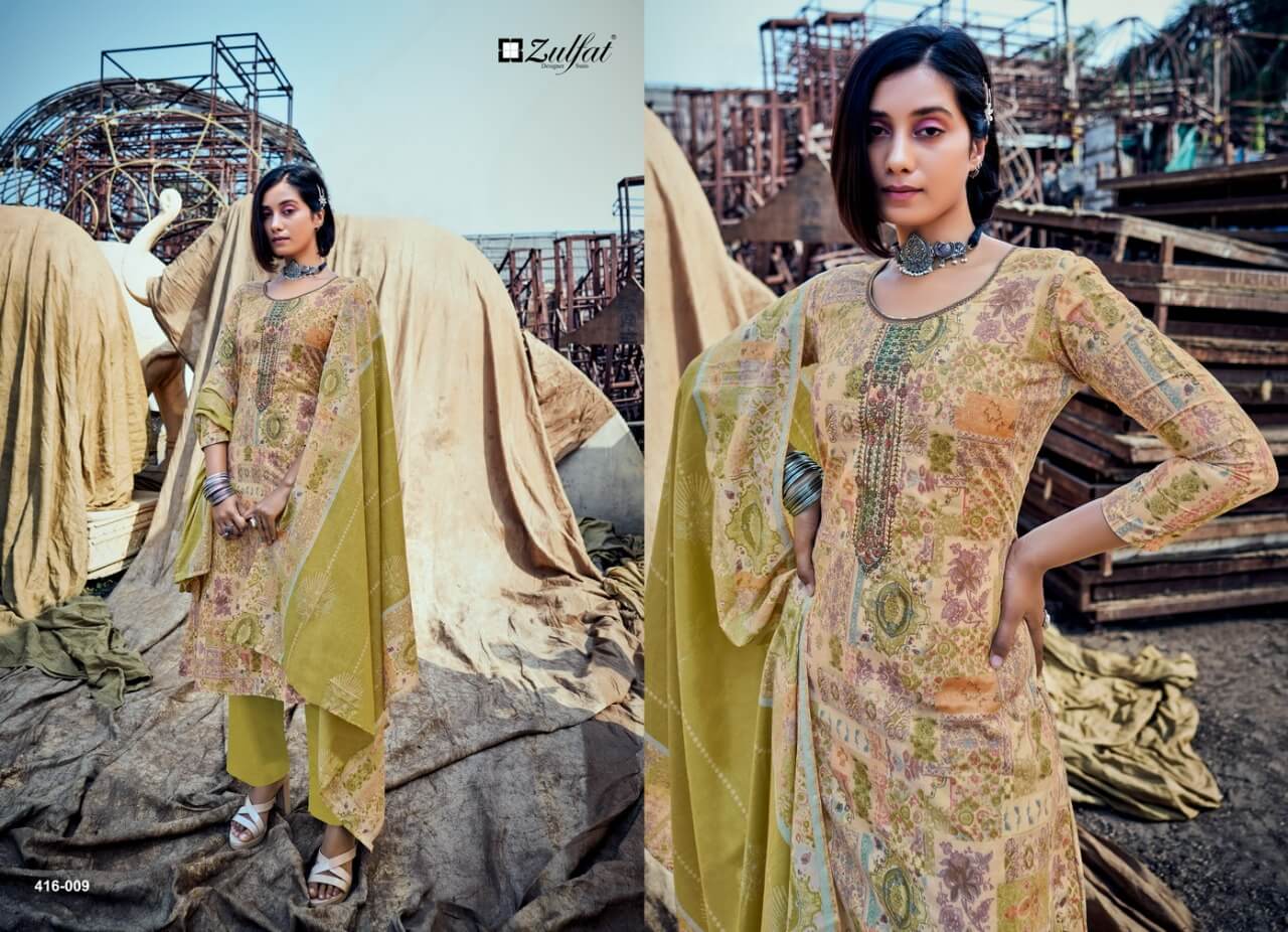 Zulfat Shades Cotton Dress Material Catalog In Wholesale Price. Purchase Full Catalog of Zulfat Shades In Wholesale Price Online