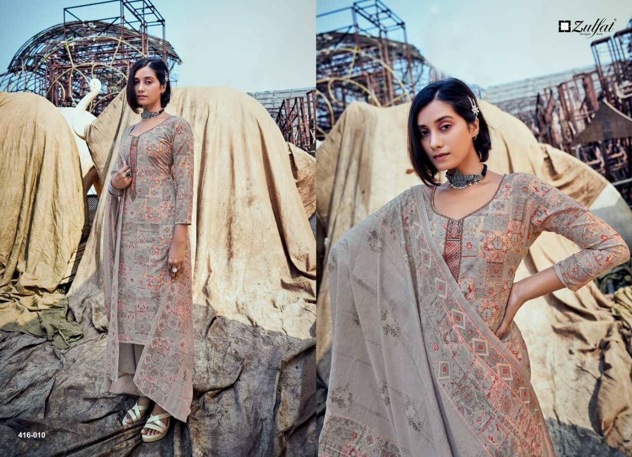 Zulfat Shades Cotton Dress Material Catalog In Wholesale Price. Purchase Full Catalog of Zulfat Shades In Wholesale Price Online