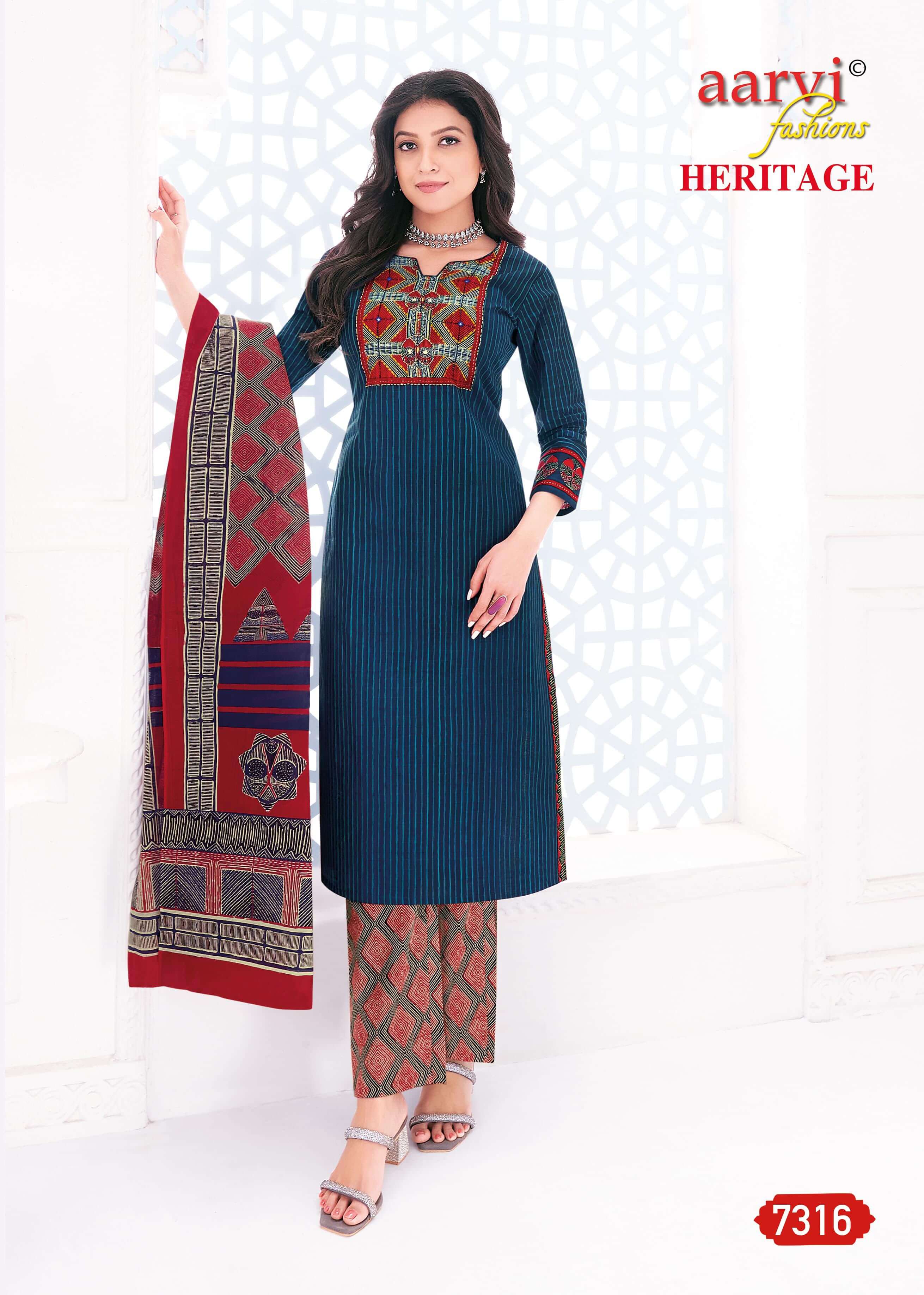 Aarvi Heritage vol 1 Cotton Readymade Dress Catalog in Wholesale, Buy Aarvi Heritage vol 1 Cotton Readymade Dress Catalog in Wholesale Price Online