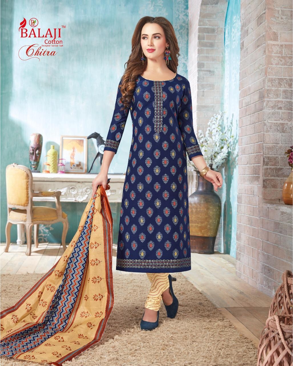 Balaji Chitra Vol 21 Cotton Dress Material Catalog