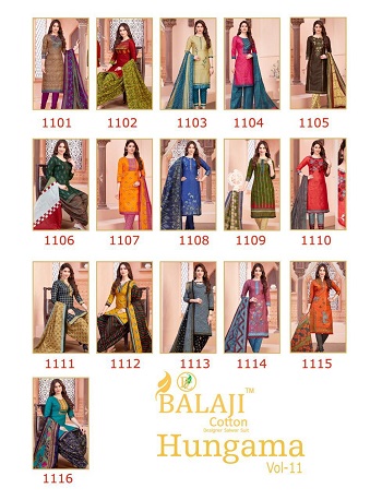 Balaji Hungama vol 11 Dress Materials Wholesale Catalog