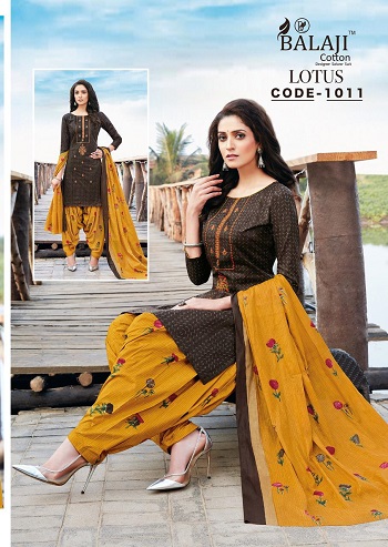 Lotus Vol 1 Premium Work Collection Wholesale Dress Materials Catalogue, Balaji Cotton Presents 12 Designs Unsttiched Dress Catalogue in Wholesale Rate