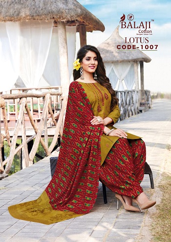 Lotus Vol 1 Premium Work Collection Wholesale Dress Materials Catalogue, Balaji Cotton Presents 12 Designs Unsttiched Dress Catalogue in Wholesale Rate