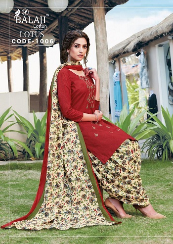 Lotus Vol 1 Premium Work Collection Wholesale Dress Materials Catalogue, Balaji Cotton Presents 12 Designs Unsttiched Dress Catalogue in Wholesale Rate